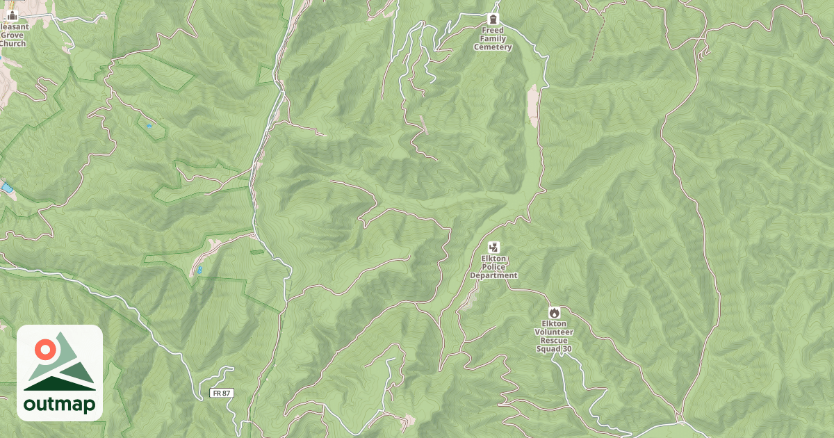 Map of GERMAN RIVER