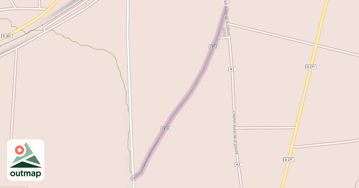 Map of Chemin des Pendus