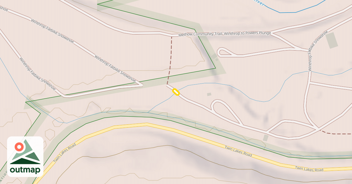 Map of Winthrop Fatbike Snowshoe