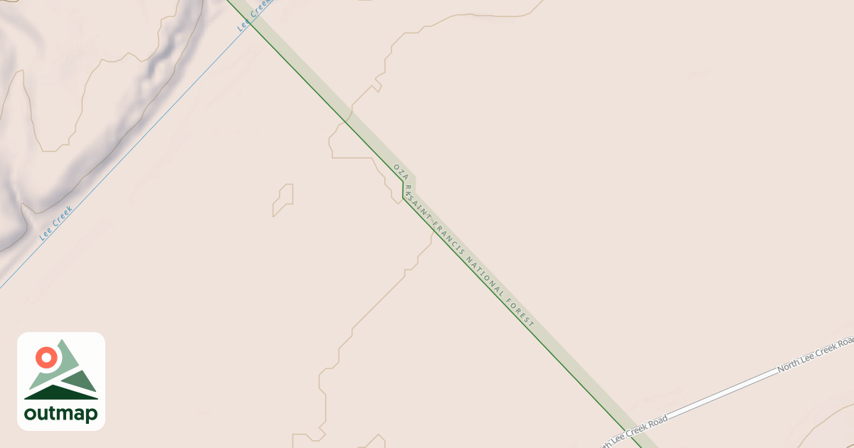 Map of LEE CREEK LOWER ACCESS