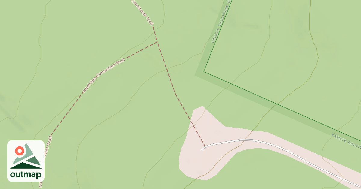 Map of Prince Gallitzin State Park Trails