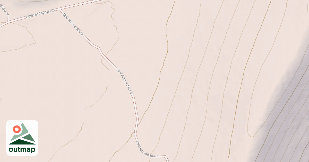 Map of LITTLE FLAT TOP