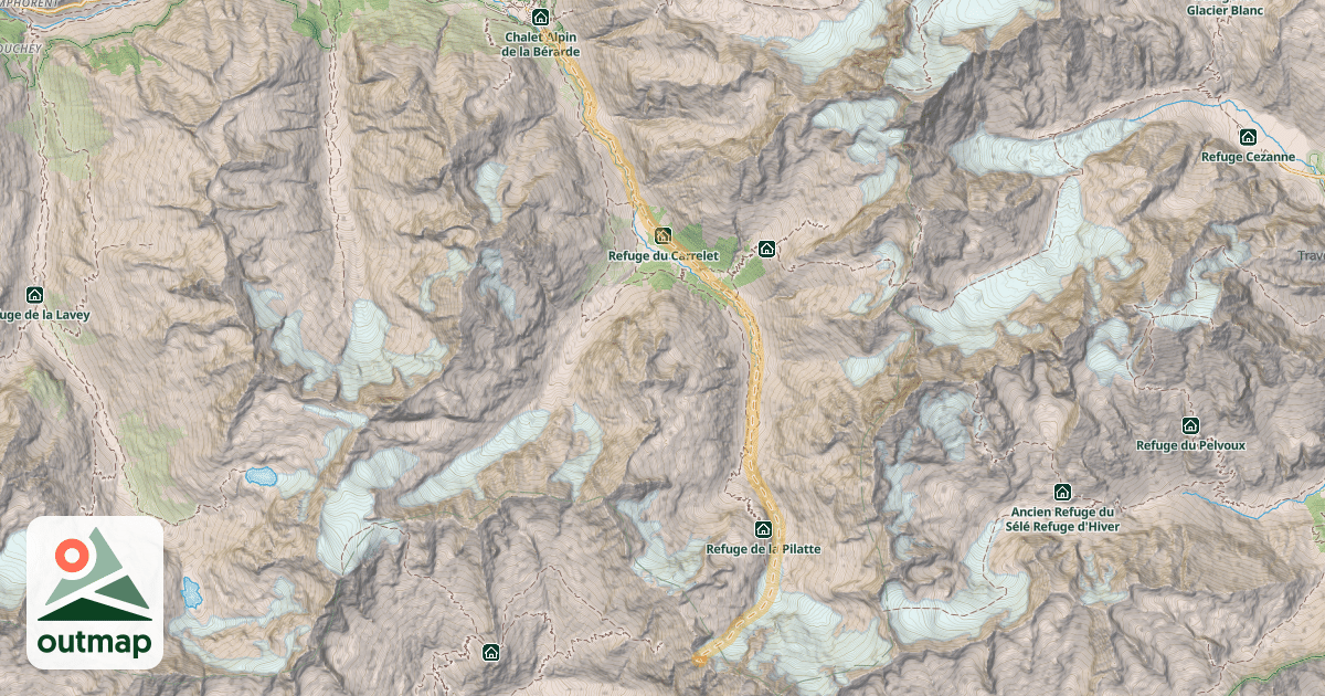Map of Col du Clot — La Bérarde