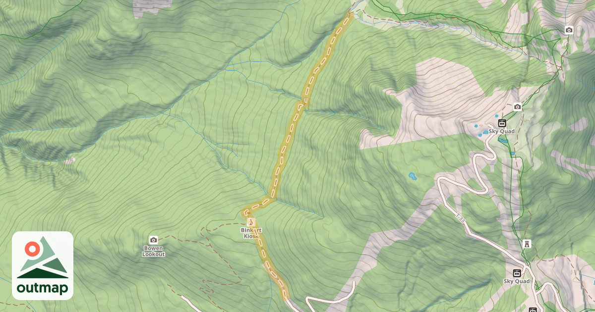 Map of Howe Sound Crest Trail