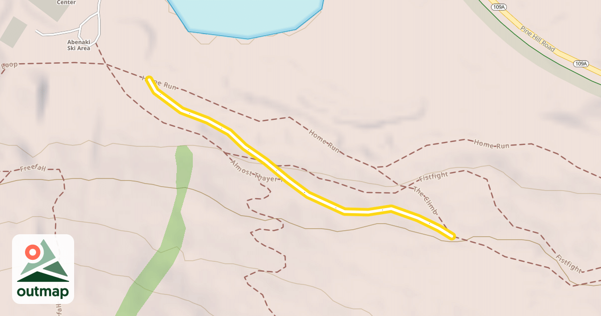 Map of Almost Thayer Trail