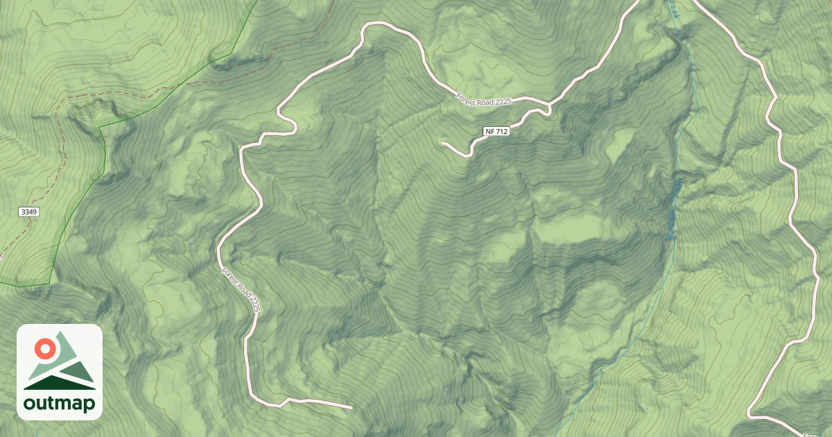 Map of MARTEN BUTTE ROAD