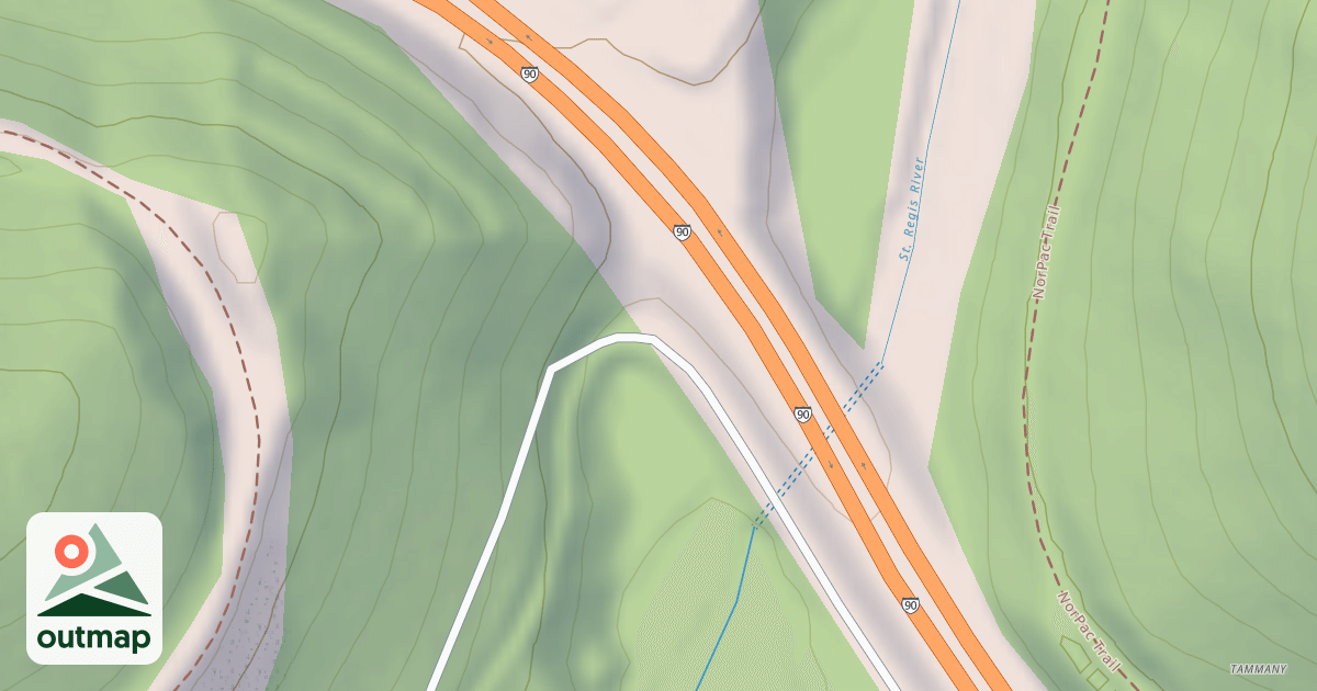 Map of HANAKER CREEK
