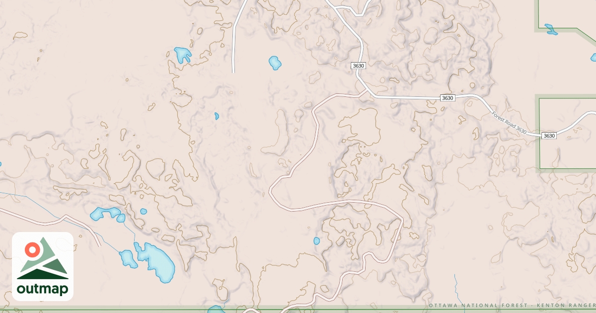 Map of USFS Motor Vehicle Use Map Trails 24444