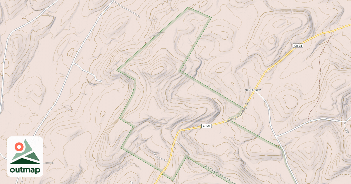 Map of Snowmobile Trail #1