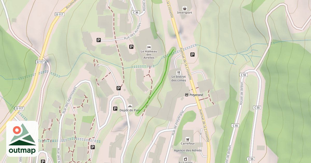 Map of Bettex