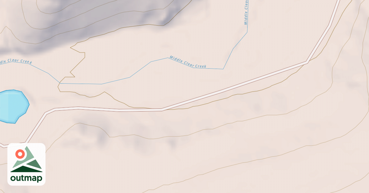 Map of MIDDLE FORK CLEAR CREEK CABINS