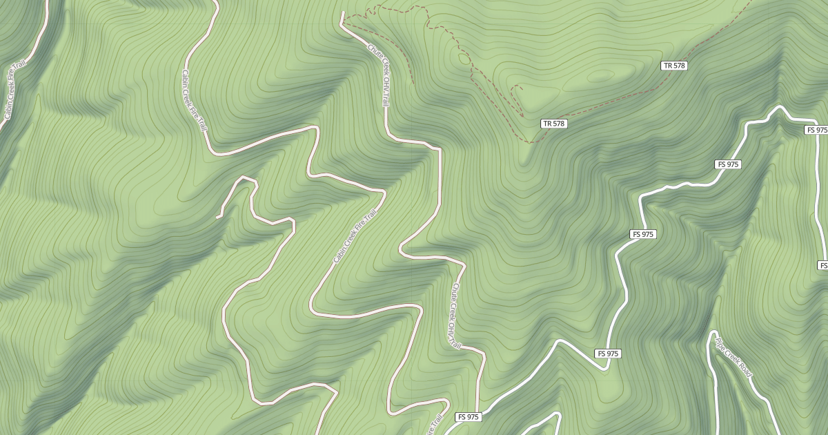 Map preview of Chute Creek Ohv