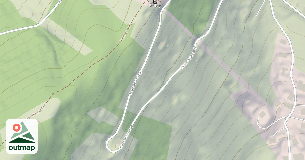 Map of Route de Sonloup