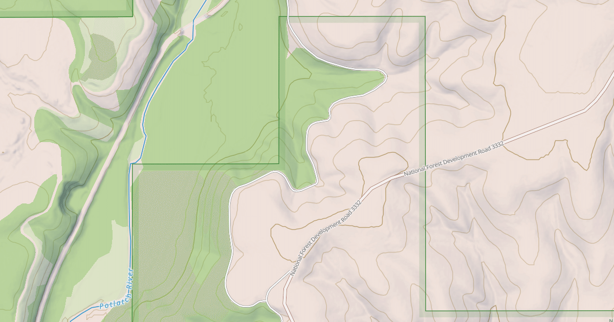 Map preview of POTLATCH RIVER B