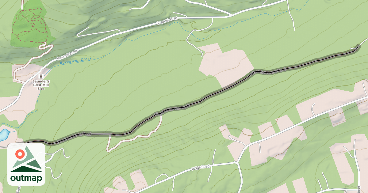 Map of Wood Lot Access Road