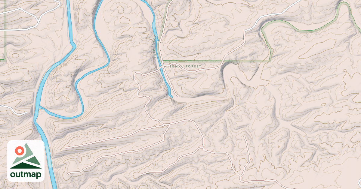 Map of USFS Motor Vehicle Use Map Roads {DED95A87-3352-4FC8-932F-4A296F523301}