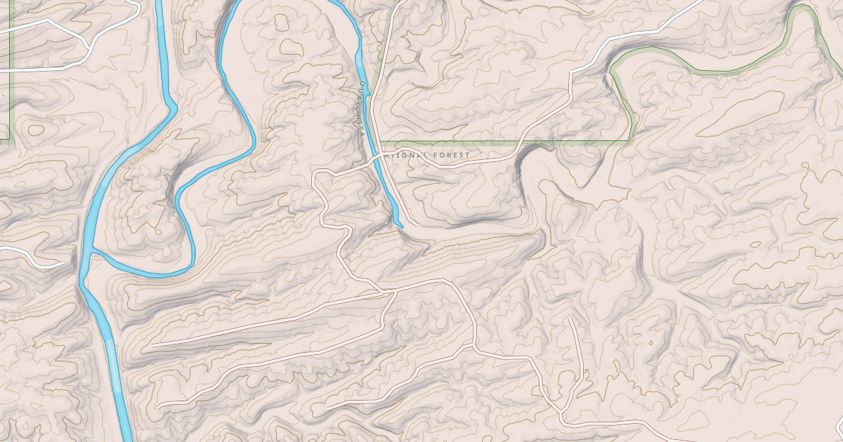 Map preview of USFS Motor Vehicle Use Map Roads {DED95A87-3352-4FC8-932F-4A296F523301}
