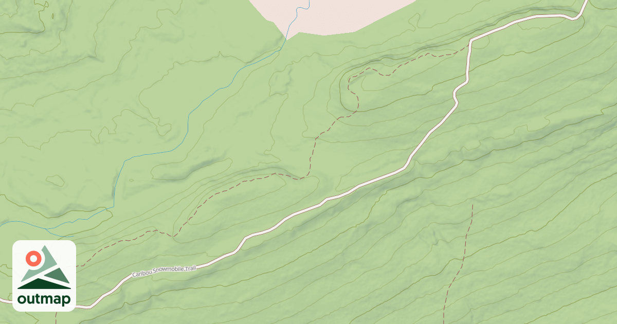 Map of Caribou Snowmobile Trail