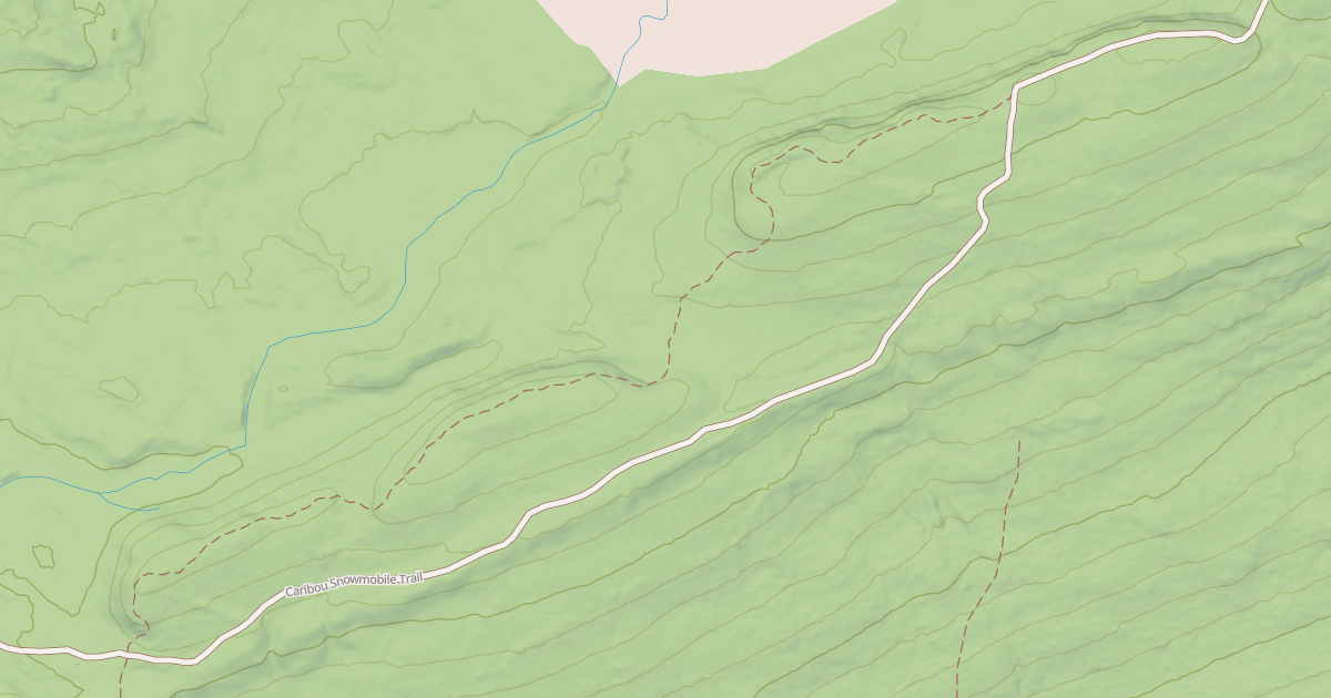 Map preview of Caribou Snowmobile Trail