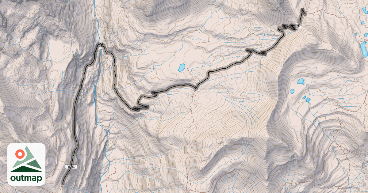 Map of Rico-Silverton Trail