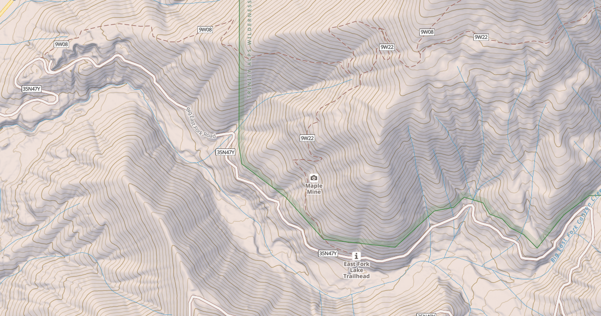 Map preview of BIG EAST FORK