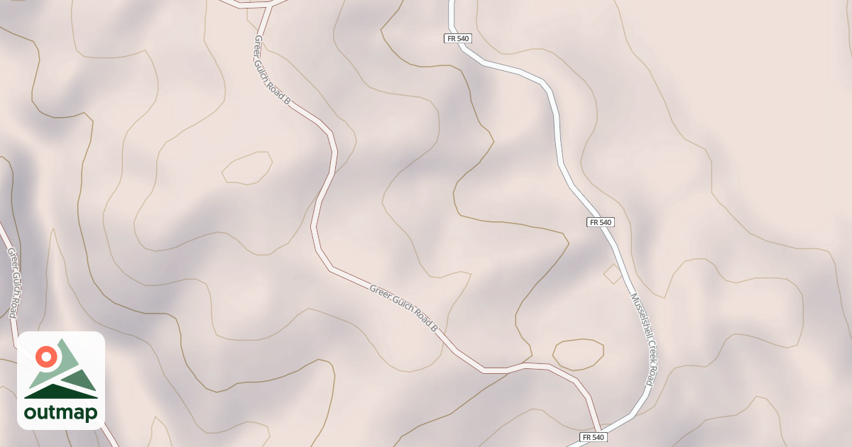 Map of GREER GULCH B