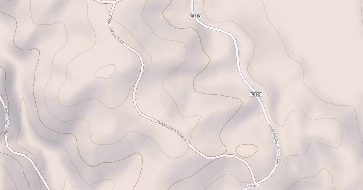 Map preview of GREER GULCH B