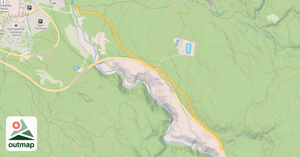 Map of Kepler Cascade Ski Trail