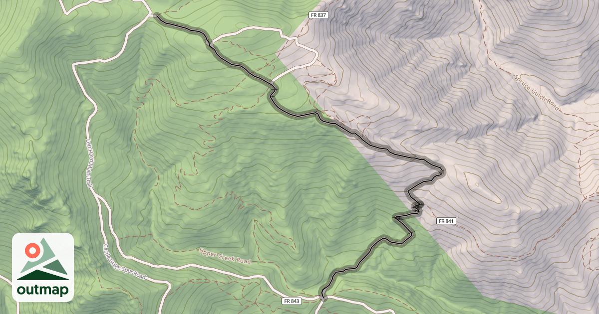 Map of Fireman Hill Trail
