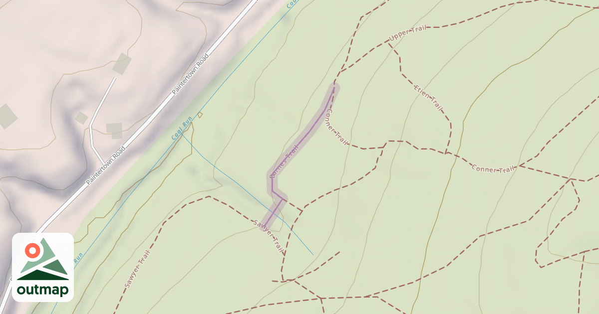 Map of Barnes Trail