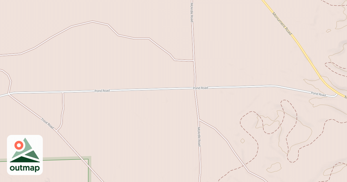 Map of NATIONAL TROUT POND