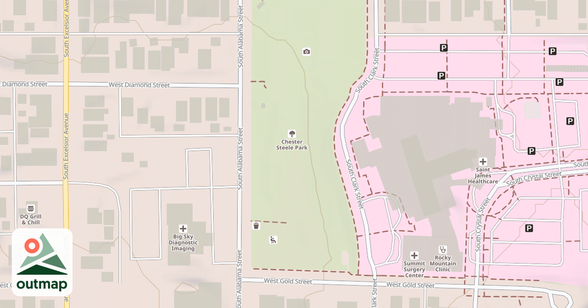 Map of St. James Sled Hill