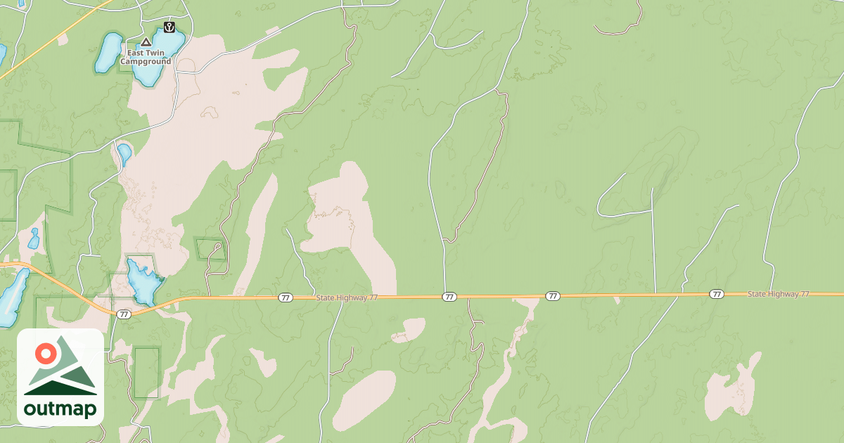 Map of USFS Motor Vehicle Use Map Trails 19648