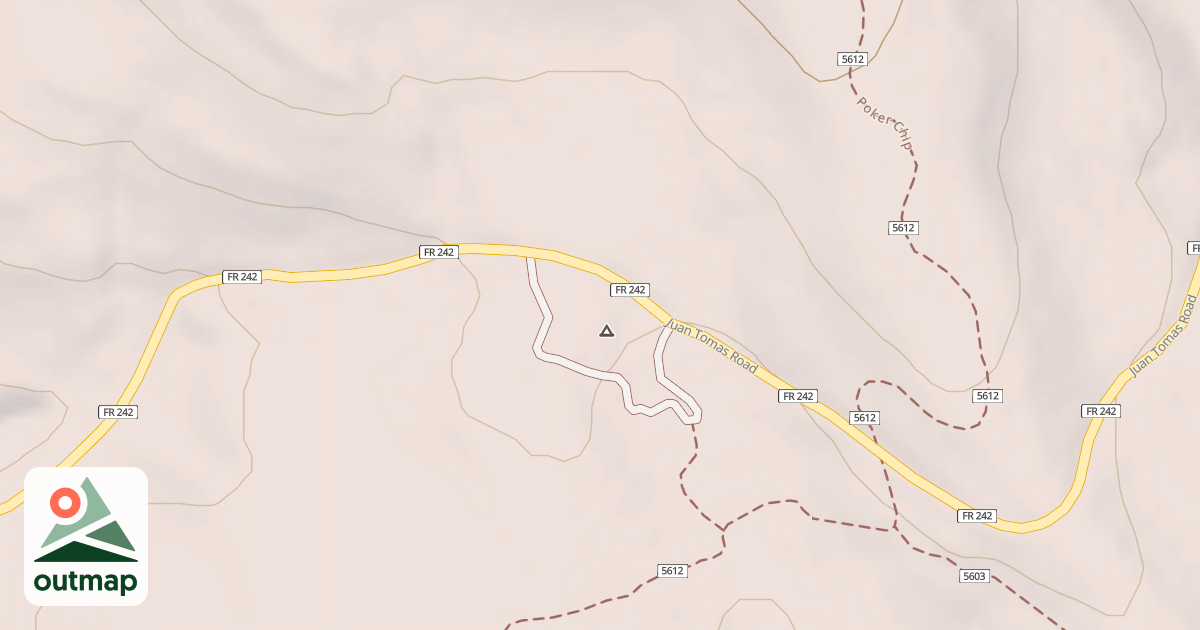 Map of 242 DISPERSED CAMP SPUR 1
