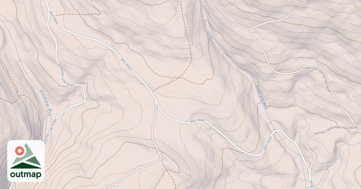 Map of Michaux State Forest – Snowmobile Trail System (Southern)
