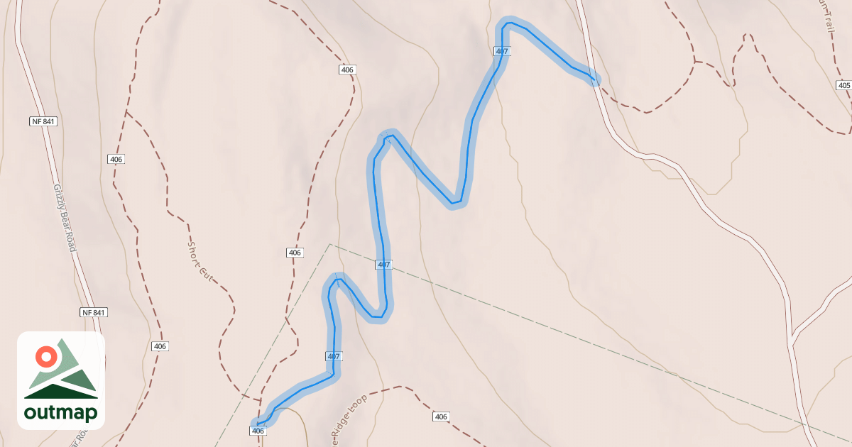 Map of Della's Delight Trail