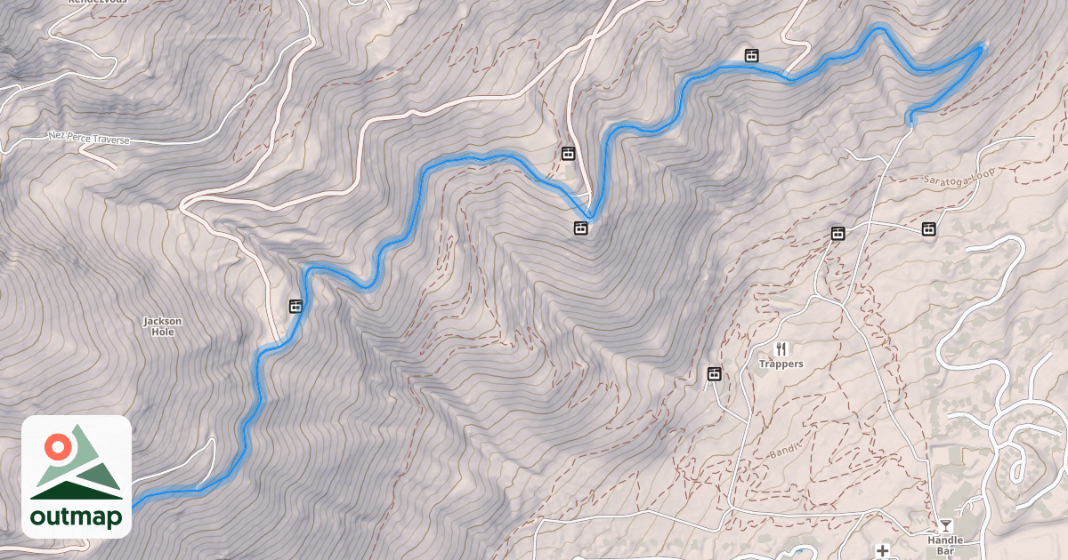 Map of South Pass Traverse