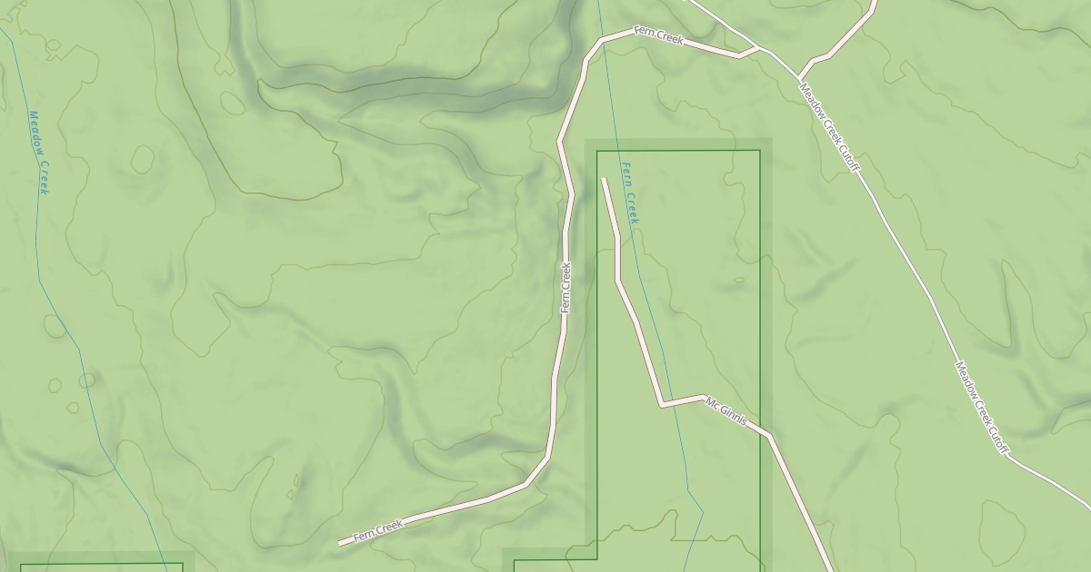 Map preview of FERN CREEK