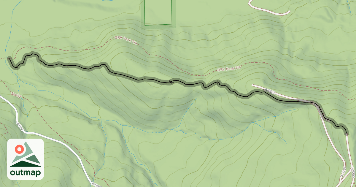 Map of Down 'N Rowdy