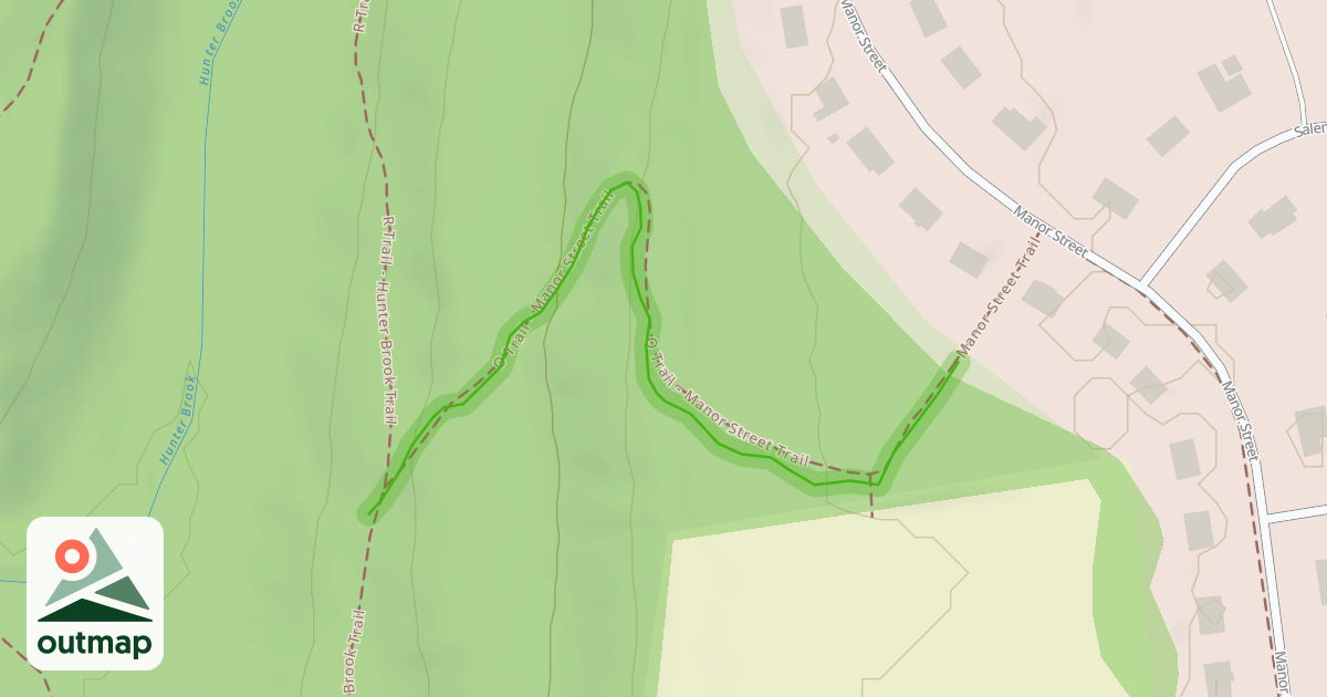 Map of Manor Street Trail