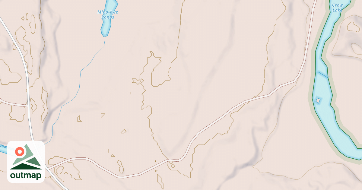 Map of CROW LAKE