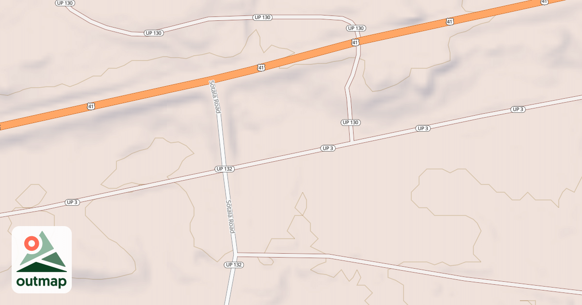 Map of Keweenaw State Trail