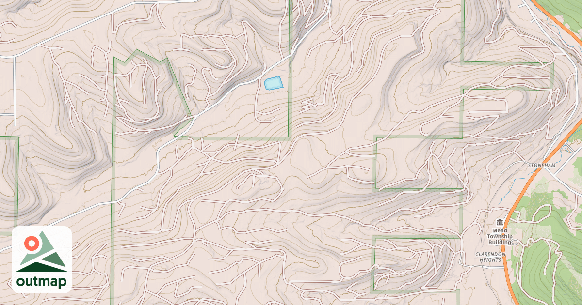 Map of PEBBLE RUN EAST