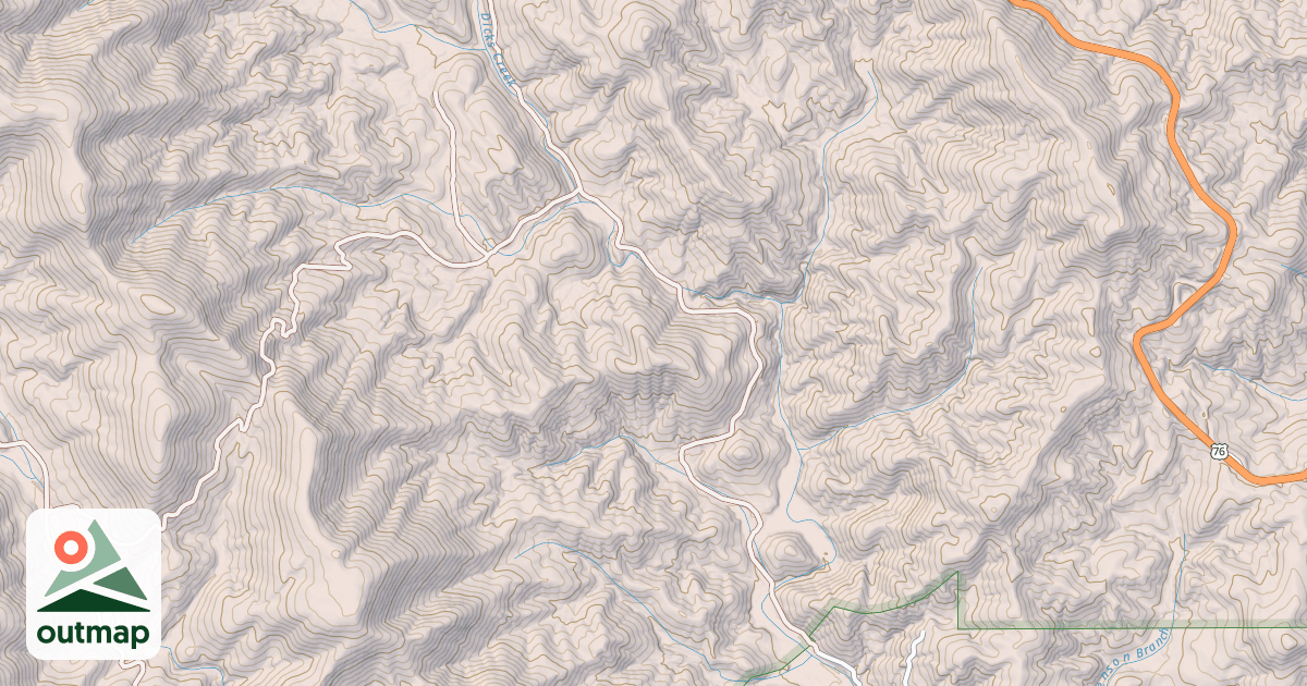 Map of DICKS CREEK