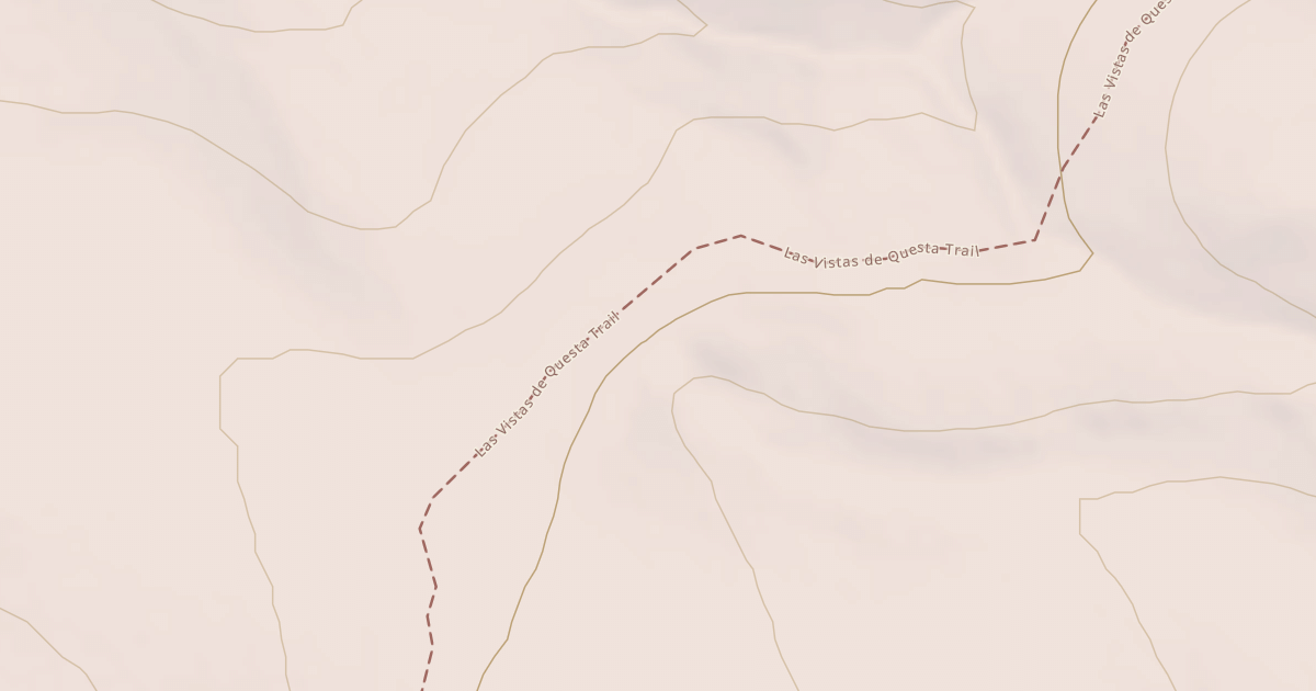 Map preview of Las Vistas De Questa Trail