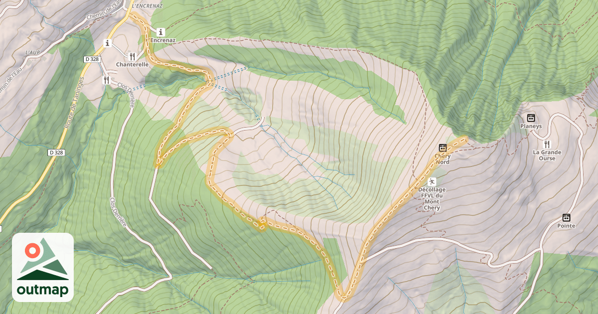 Map of La Montée du Nord
