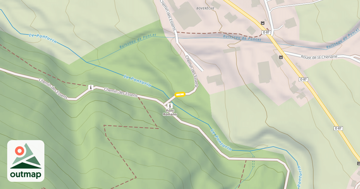 Map of Chemin des Esserts