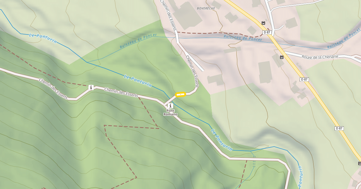 Map preview of Chemin des Esserts