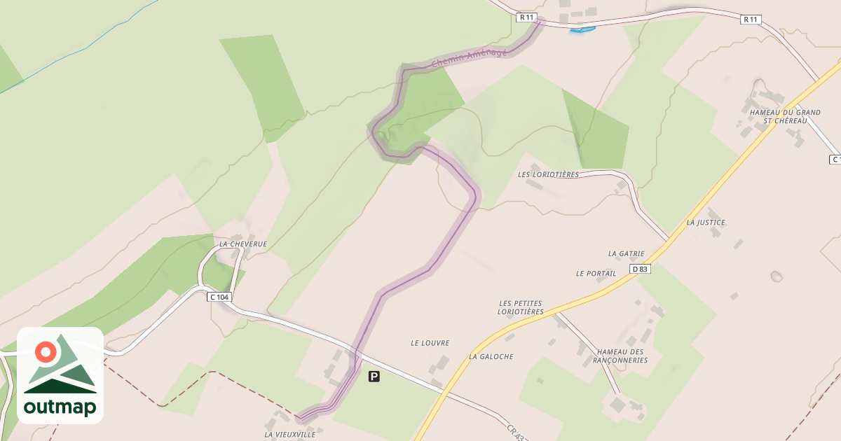 Map of Chemin Aménagé
