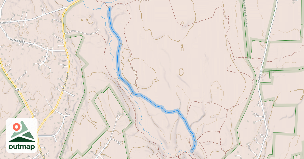 Map of White Dot Trail